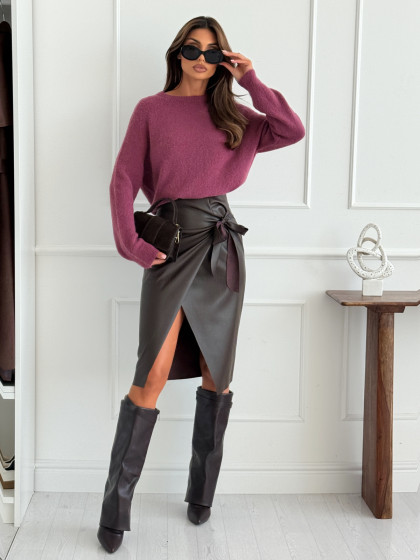 Sweter INES DUSTY ROSE z...