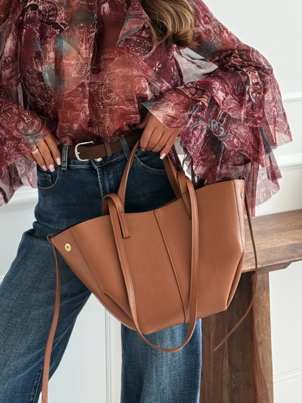 Torba skórzana LAURA BIAGGI MEDIUM No.69 camel