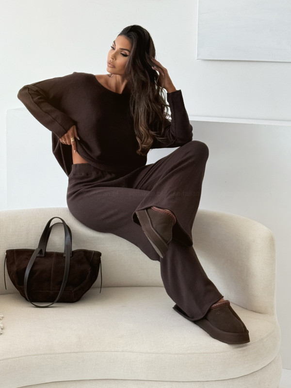 Komplet swetrowy BRONTE CHOCOLATE