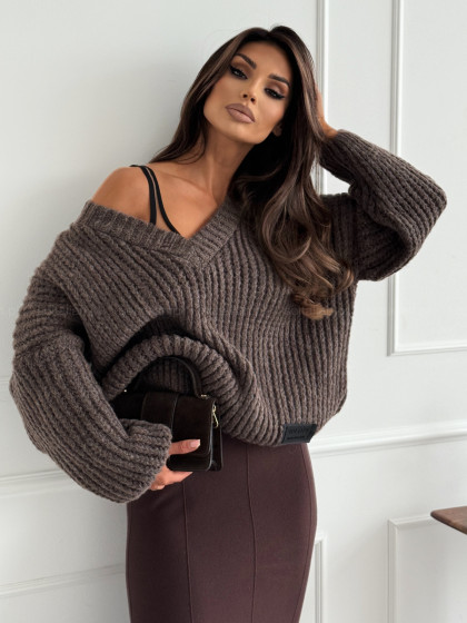 Sweter TESSERE cocoa