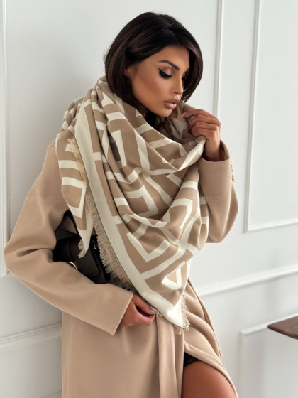 Chusta LOGO beige/nude