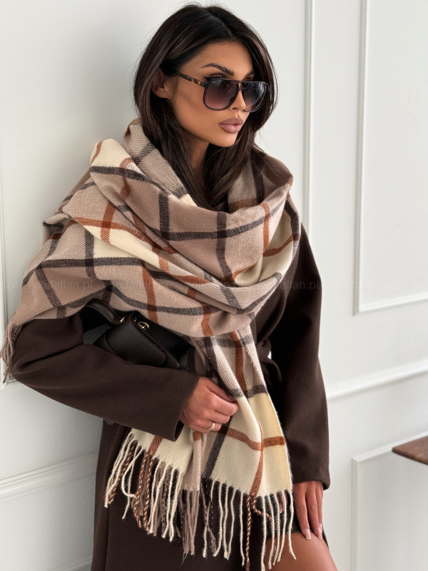Szal AUTUMN VIBES cocoa/beige/camel