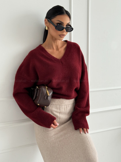 Sweter PAIGE burgund