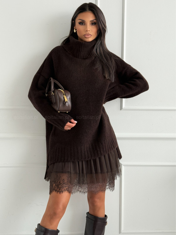 Golf oversize-owy BERGEN dark chocolate