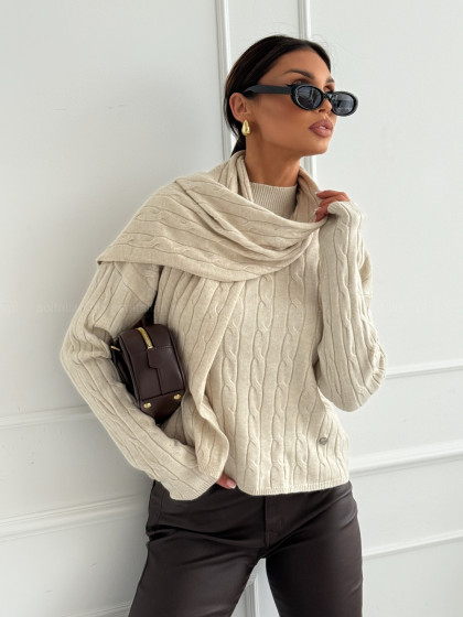 Sweter/półgolf ELLIOT BEIGE...