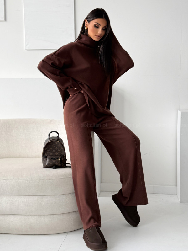 Komplet swetrowy ASHLEY CHOCOLATE