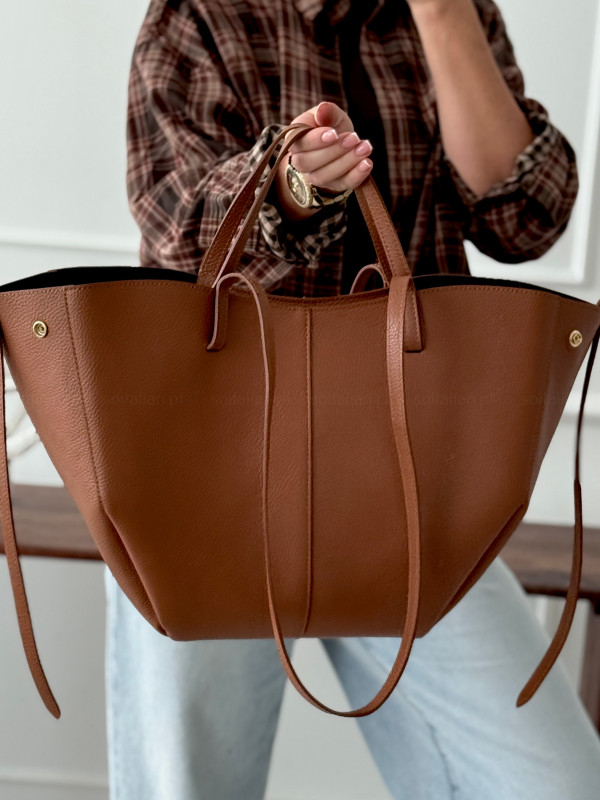 Torba skórzana LAURA BIAGGI LARGE No.69 camel