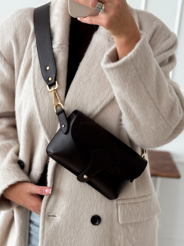 Torebka skórzana LAURA BIAGGI No.74 chocolate