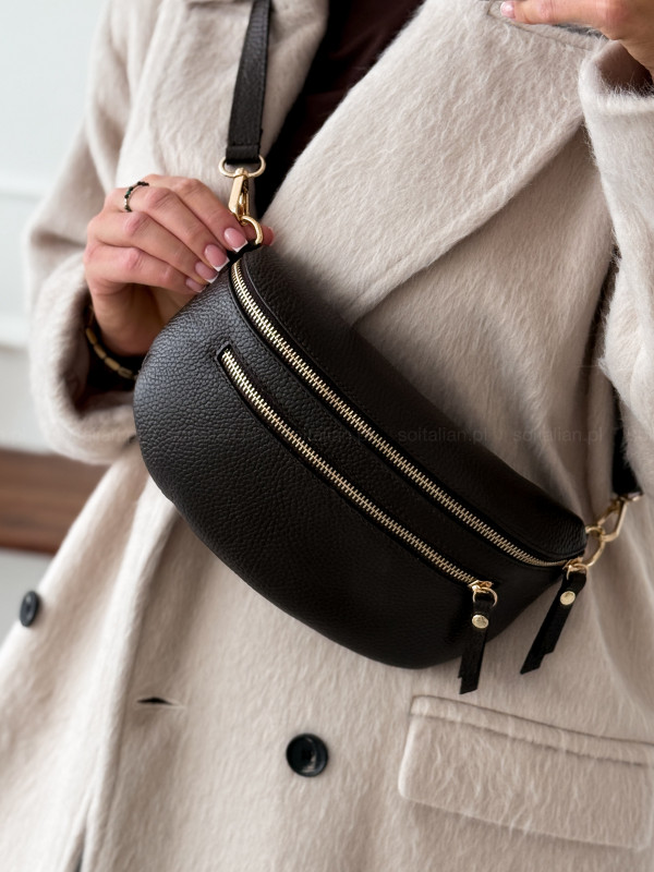 Skórzana saszetka LAURA BIAGGI No.71 chocolate