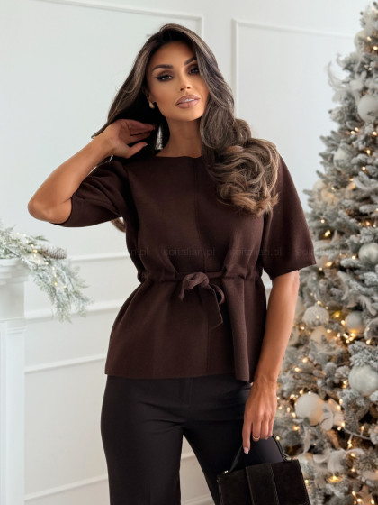 Bluzka LINDA chocolate z...