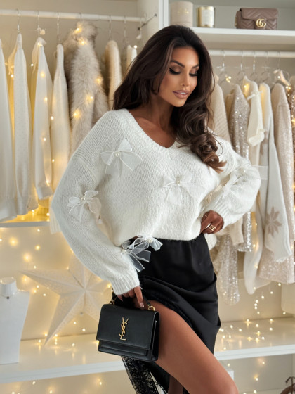 Sweter JOEL creamy z...