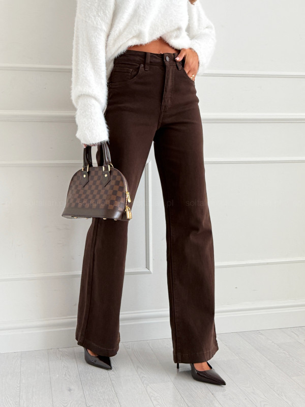Spodnie jeansowe BARNEY chocolate