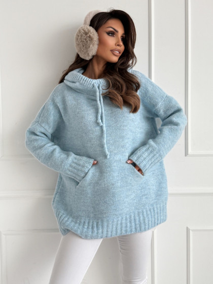 Swetrowa bluza z kapturem...