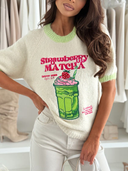 Sweter STRAWBERRY MATCHA...