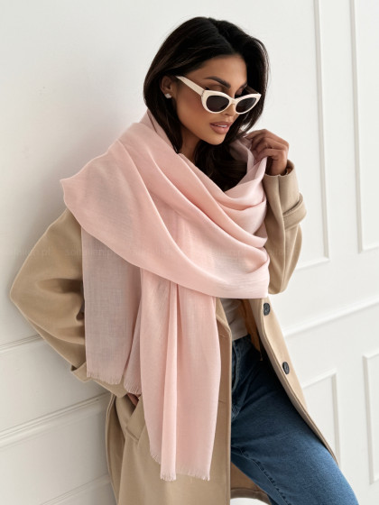 Szal SPRING BASIC powder pink