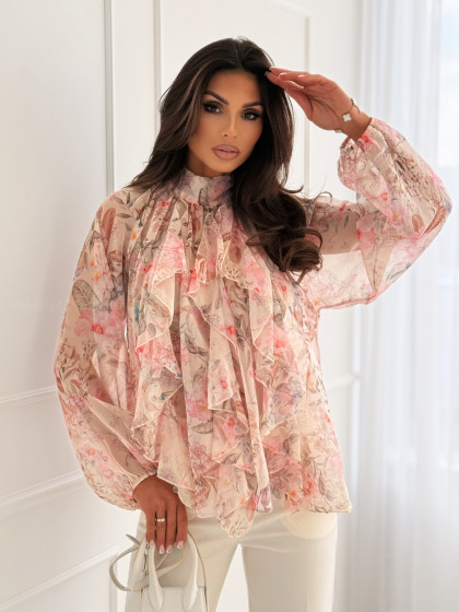 Bluzka koszulowa LILY beige...