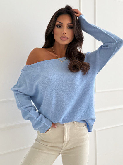 Sweterek BRONTE light blue