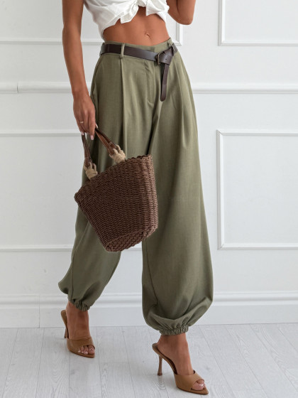 Spodnie SEMPRE KHAKI z paskiem