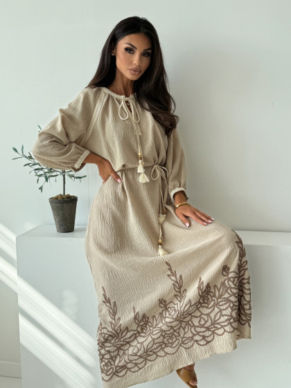 Sukienka maxi SORRENTO beige