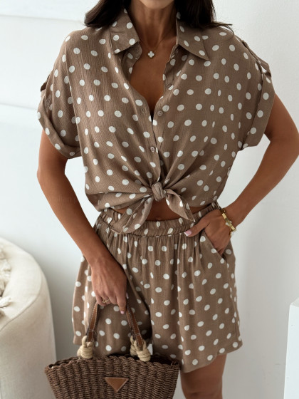 Komplet MARCELLO DOTS beige...