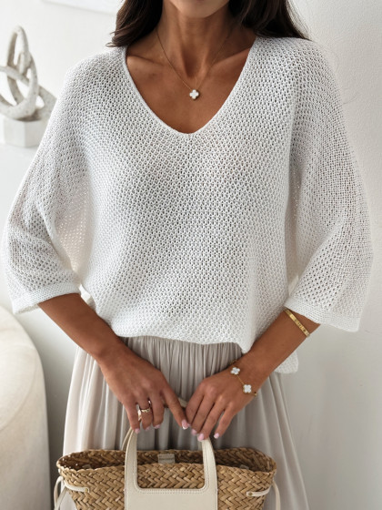 Sweterek AMADORA white